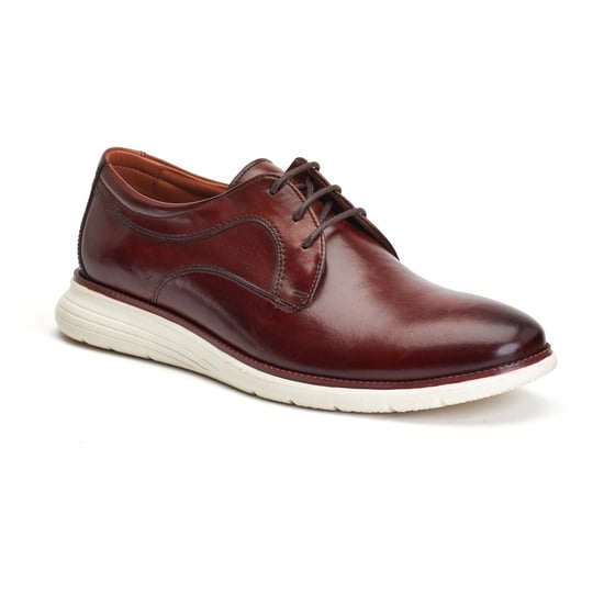 Base London Wing Herren Derby Schuhe Aus Gebranntbraunem Leder - Image 1