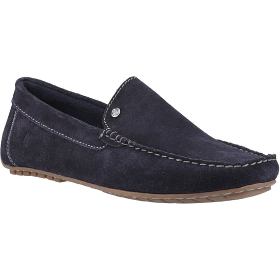 Hush Puppies Ralph Suede Herren Lederslipper In Marineblau - Image 1