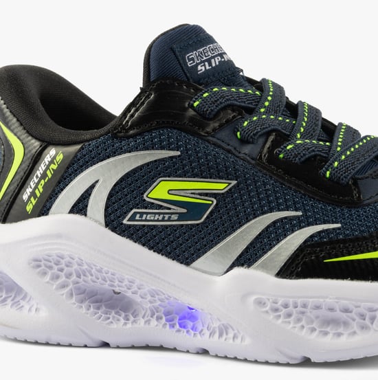 Skechers Meteor-Lights-Brisk-Beams Jungen Sneaker Marineblau/Schwarz - Image 6