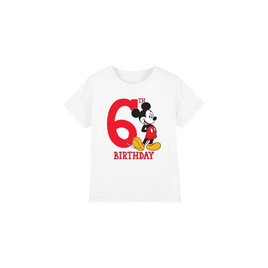 Disney - T-Shirt für Kinder - 6 Geburtstag (Weiß) - Image 1