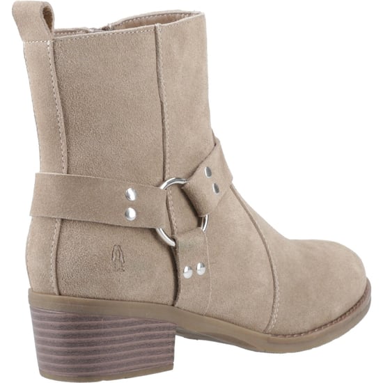 Hush Puppies Iria Damen Wildleder Stiefeletten mit Absatz in Taupe - Image 2