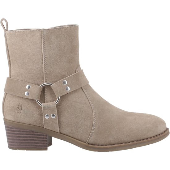 Hush Puppies Iria Damen Wildleder Stiefeletten mit Absatz in Taupe - Image 5