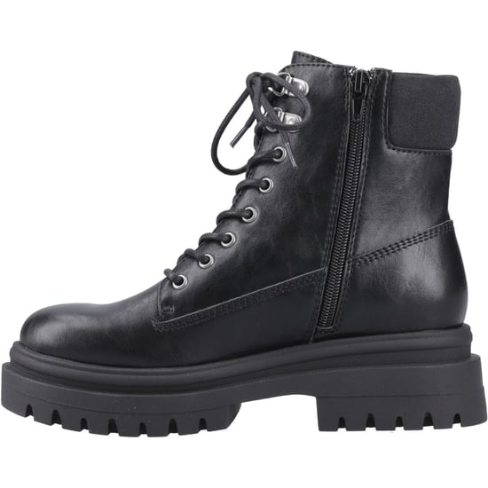 Rocket Dog Danie Kunstleder Damen Schwarze Stiefeletten Mit Absatz Bis Zur Mitte Der Wade - Image 4