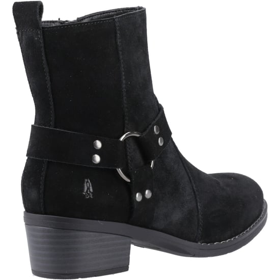 Hush Puppies Iria Damen Wildleder Schwarze Stiefeletten mit Absatz - Image 2