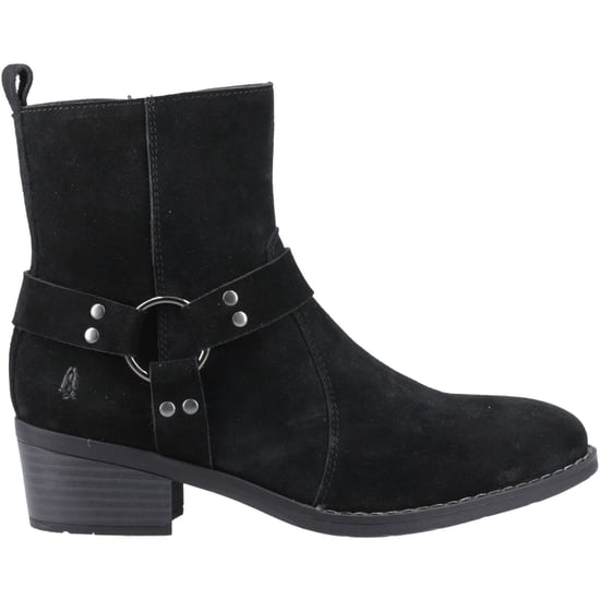 Hush Puppies Iria Damen Wildleder Schwarze Stiefeletten mit Absatz - Image 5