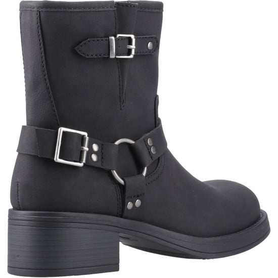 Rocket Dog Nino Kunstleder Damen Schwarze Absatz Stiefeletten - Image 2