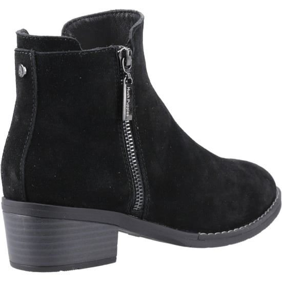 Hush Puppies Ingrid Damen Wildleder Schwarze Stiefeletten mit Absatz - Image 2