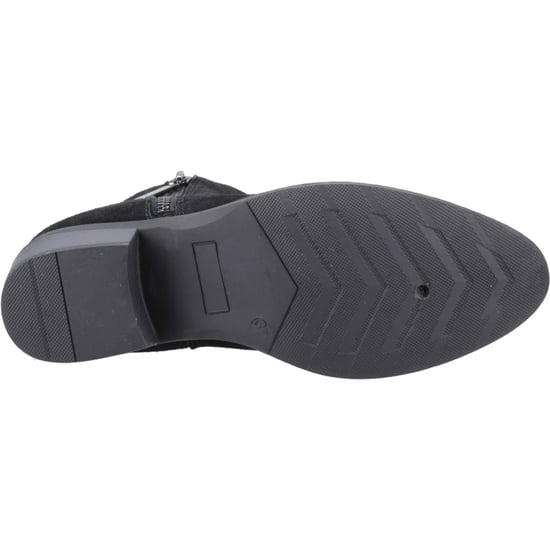 Hush Puppies Ingrid Damen Wildleder Schwarze Stiefeletten mit Absatz - Image 3