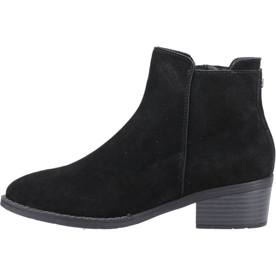 Hush Puppies Ingrid Damen Wildleder Schwarze Stiefeletten mit Absatz - Image 4