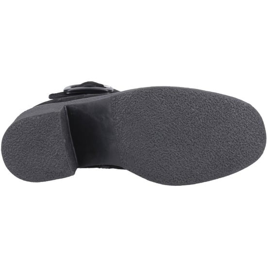 Hush Puppies Fearne Damen Wildleder Schwarze Stiefeletten mit Absatz - Image 3