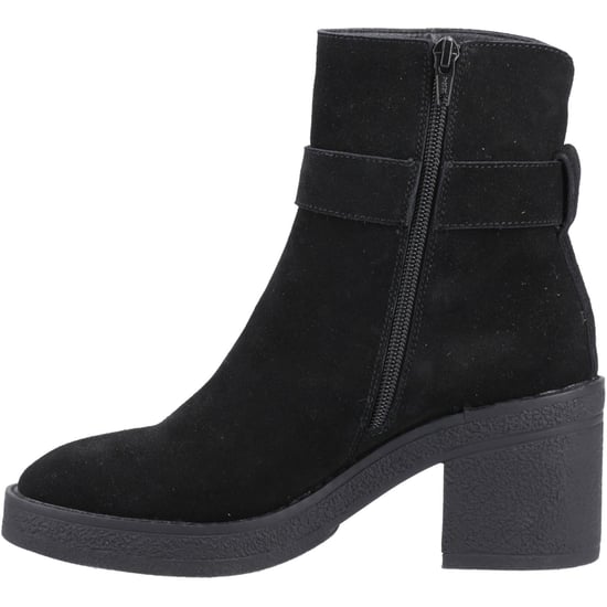 Hush Puppies Fearne Damen Wildleder Schwarze Stiefeletten mit Absatz - Image 4