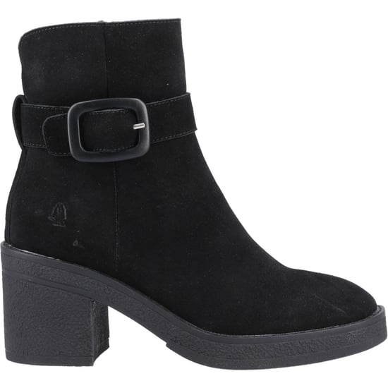 Hush Puppies Fearne Damen Wildleder Schwarze Stiefeletten mit Absatz - Image 5