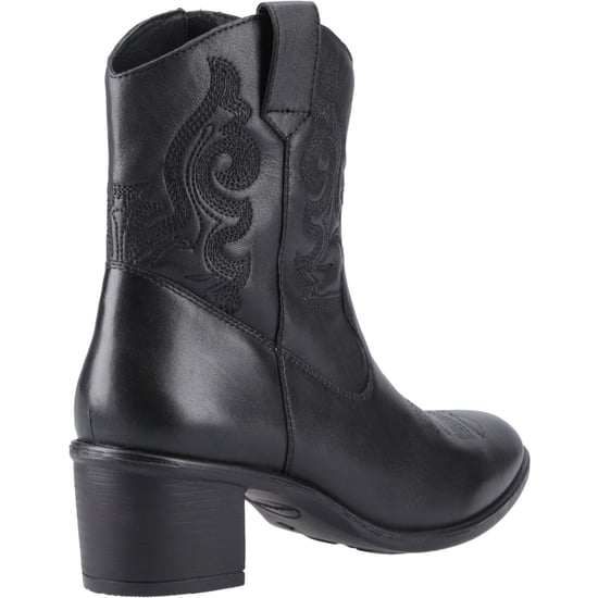 Hush Puppies Wynn Damen Stiefeletten aus schwarzem Leder mit Absatz - Image 2