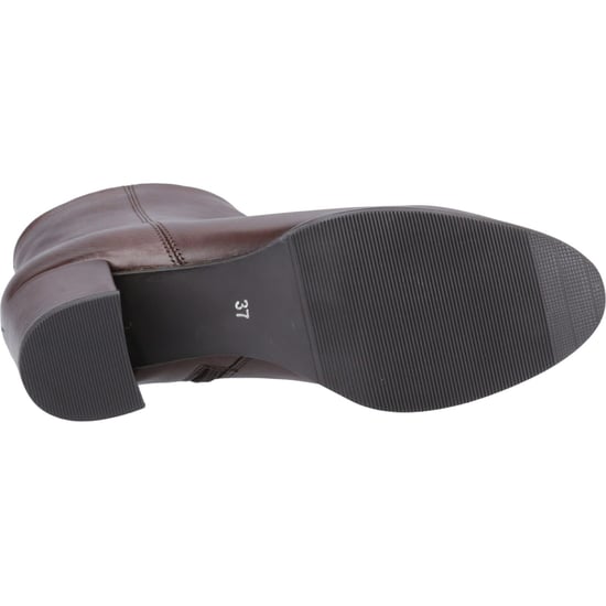Hush Puppies Claridy Damen braune Lederstiefeletten mit Absatz - Image 3