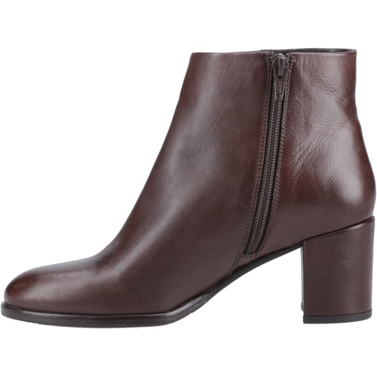 Hush Puppies Claridy Damen braune Lederstiefeletten mit Absatz - Image 4