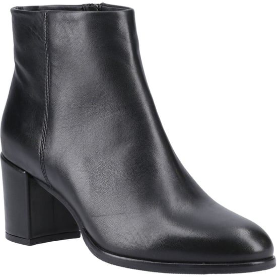 Hush Puppies Claridy Damen Stiefeletten aus schwarzem Leder mit Absatz - Image 1