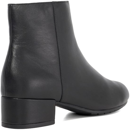 Dune Pippie Damen Stiefeletten Aus Schwarzem Leder Mit Absatz - Image 2