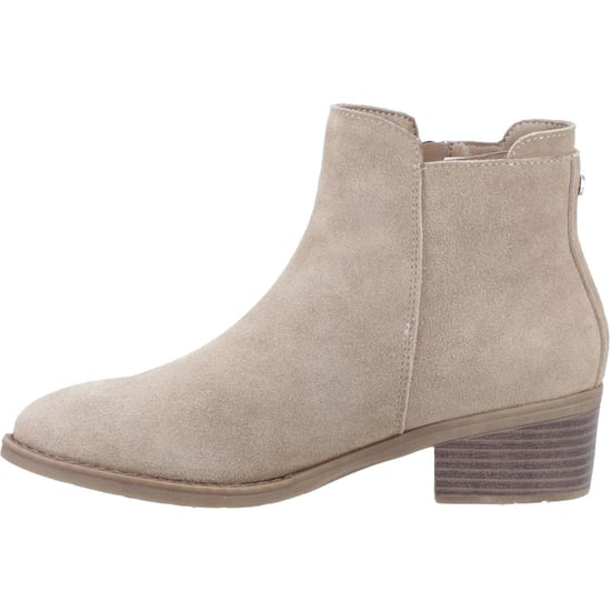 Hush Puppies Ingrid Damen Wildleder Stiefeletten mit Absatz in Taupe - Image 4