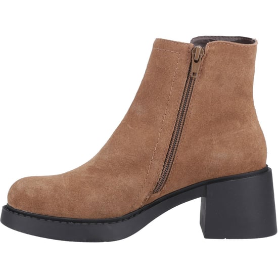Hush Puppies Adele Damen Wildleder Stiefeletten mit Absatz in Beige - Image 4