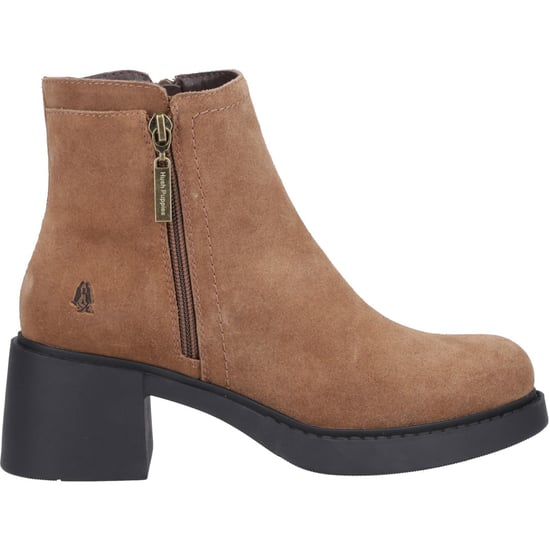 Hush Puppies Adele Damen Wildleder Stiefeletten mit Absatz in Beige - Image 5