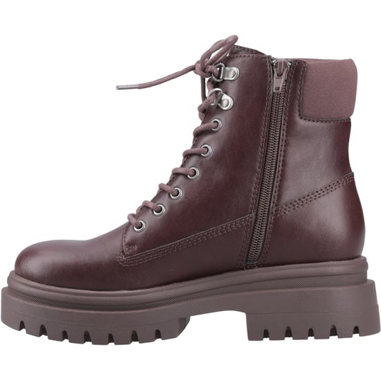 Rocket Dog Danie Kunstleder Damen Dunkelbraune Stiefeletten Mit Absatz Bis Zur Mitte Der Wade - Image 4