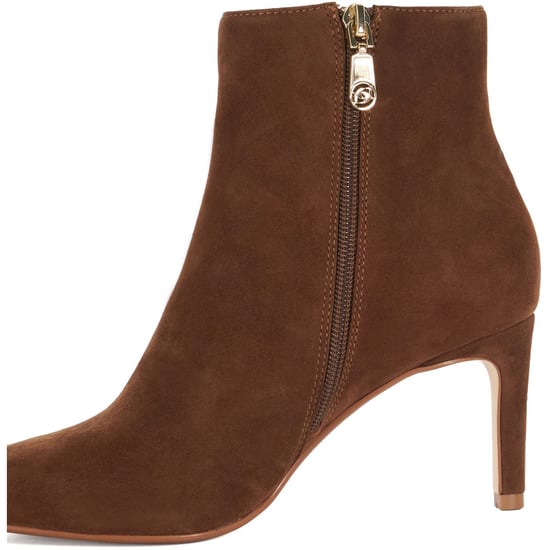 Dune Obsessively Veloursleder Damen Dunkelbraune Absatz Stiefeletten - Image 5