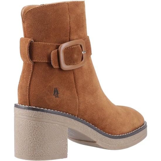 Hush Puppies Fearne Damen Wildleder Stiefeletten mit Absatz in Beige - Image 2