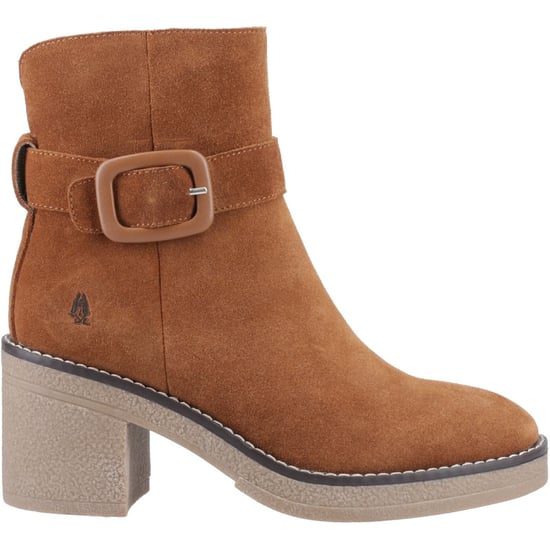 Hush Puppies Fearne Damen Wildleder Stiefeletten mit Absatz in Beige - Image 5