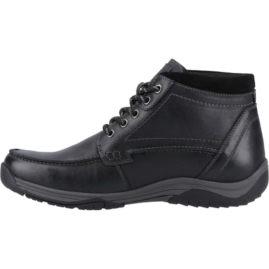 Hush Puppies Daryl Herren Schwarze Leder Knöchelstiefel - Image 4