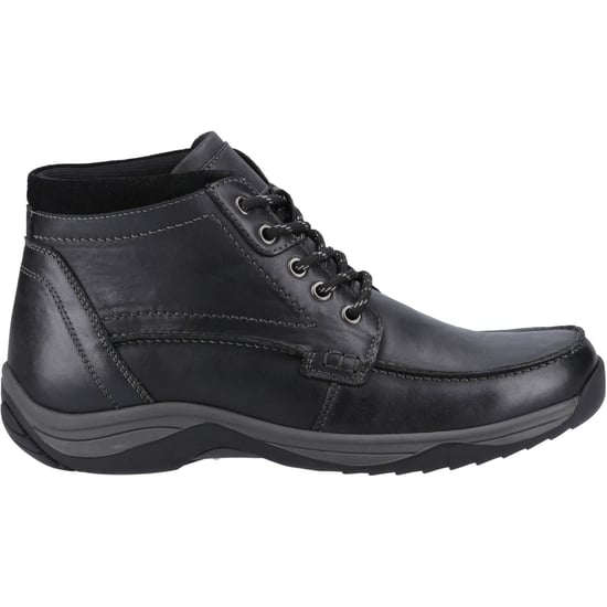 Hush Puppies Daryl Herren Schwarze Leder Knöchelstiefel - Image 5