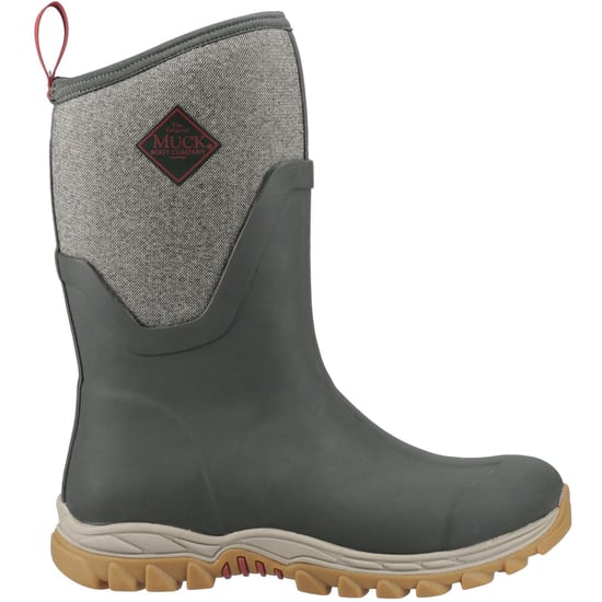 Muck Boots Arctic Sport II Mid Damen Winterstiefel aus Gummi in Olivgrün/Heringsgrätmuster - Image 6