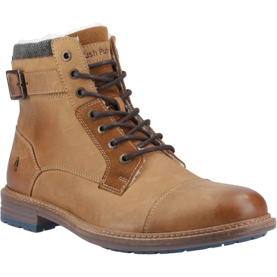 Hush Puppies Jordan Leder Herren Tan Stiefel - Image 1