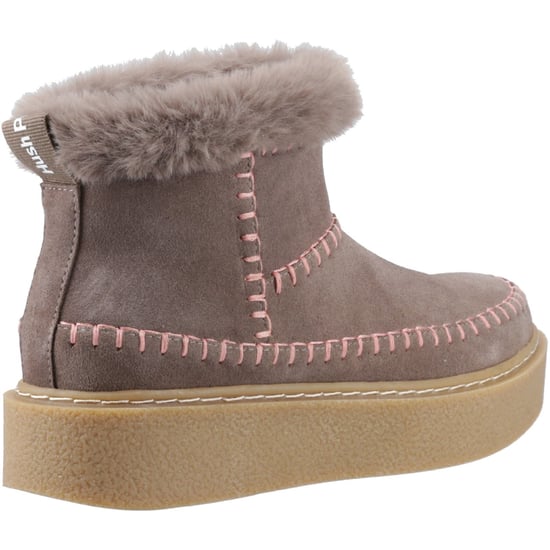 Hush Puppies Brielle Wildleder Damen Taupe Winter Stiefeletten - Image 2