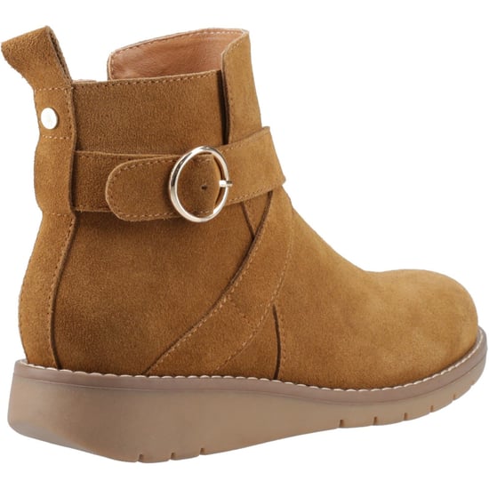 Hush Puppies Lyra Damen Winterstiefeletten aus Veloursleder in Tan - Image 2