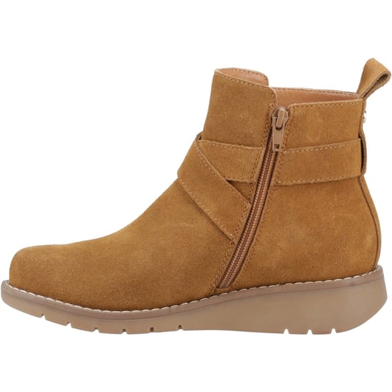 Hush Puppies Lyra Damen Winterstiefeletten aus Veloursleder in Tan - Image 4