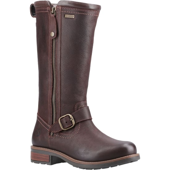 Cotswold Bourton Leder Damen Braune Stiefel - Image 1
