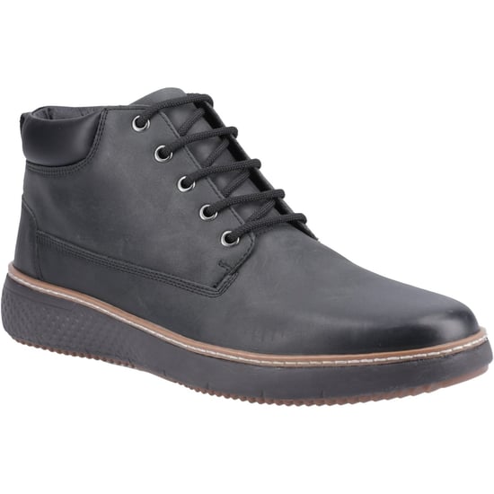 Hush Puppies Kian Leder Herren Schwarze Stiefeletten - Image 1