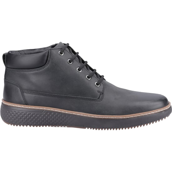 Hush Puppies Kian Leder Herren Schwarze Stiefeletten - Image 5