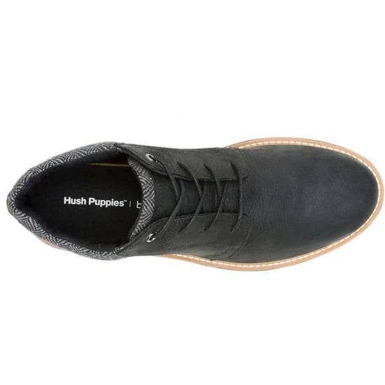 Hush Puppies Jenson Leder Herren Schwarz Stiefeletten - Image 4