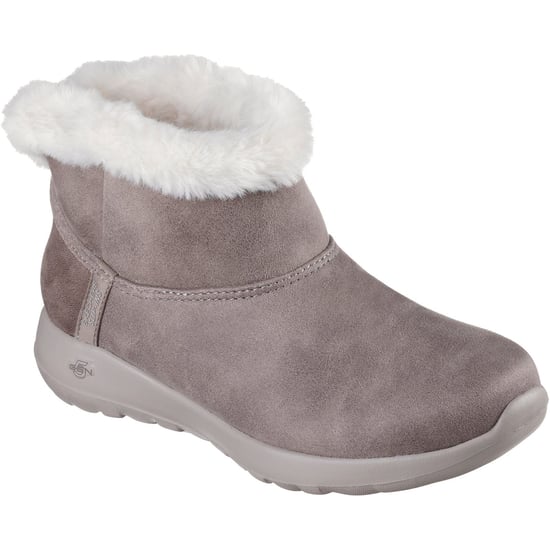 Skechers On-the-GO Joy Cozy Dream Damen Winter Stiefeletten aus dunklem Taupe aus Polyester - Image 1