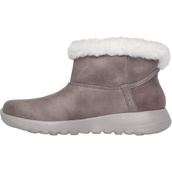 Skechers On-the-GO Joy Cozy Dream Damen Winter Stiefeletten aus dunklem Taupe aus Polyester - Image 4