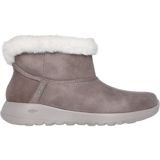 Skechers On-the-GO Joy Cozy Dream Damen Winter Stiefeletten aus dunklem Taupe aus Polyester - Image 5
