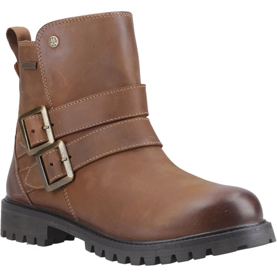 Hunter Ness Leder Stiefel für Damen in Dunkelbraun - Image 1