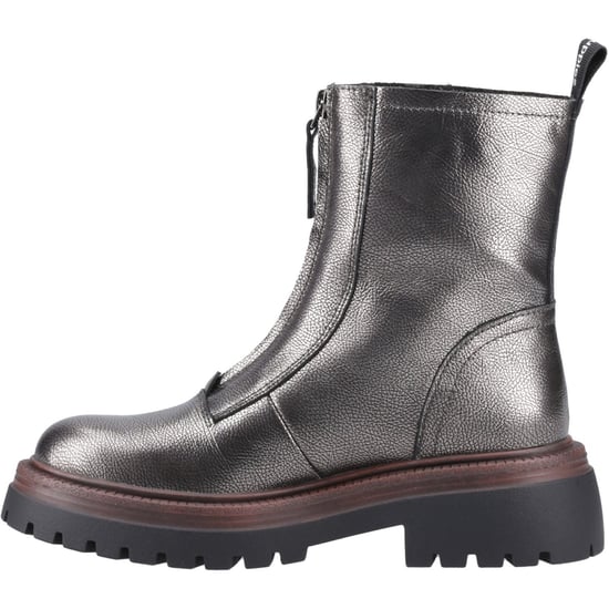 Hush Puppies Roxanna Damen Stiefel aus Leder in Zinnfarben - Image 4