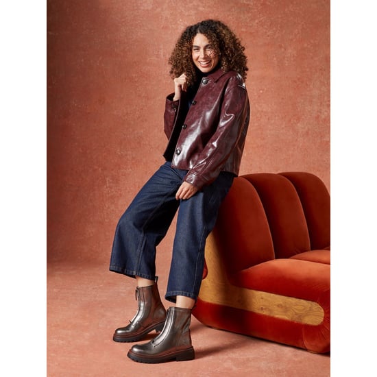 Hush Puppies Roxanna Damen Stiefel aus Leder in Zinnfarben - Image 6