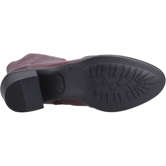 Hush Puppies Winona Damen Stiefel aus Leder in Pflaumenfarbe - Image 3