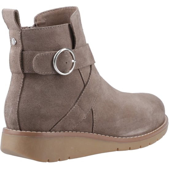 Hush Puppies Lyra Damen Wildleder Winter Stiefeletten in Taupe - Image 2