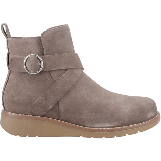 Hush Puppies Lyra Damen Wildleder Winter Stiefeletten in Taupe - Image 5