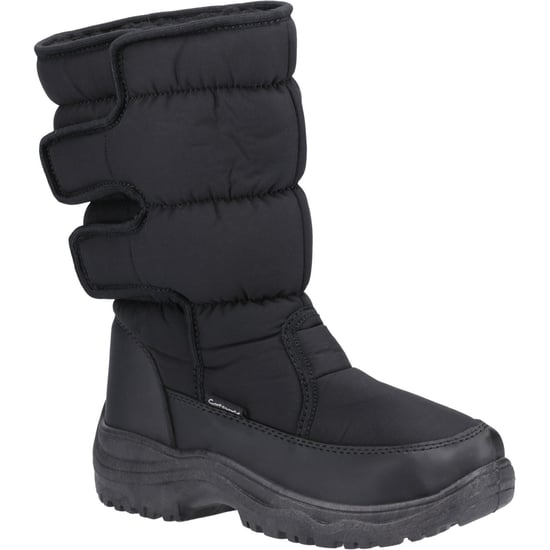 Cotswold Welland Textil Damen schwarze Winter Stiefeletten in Mid-Cut - Image 1