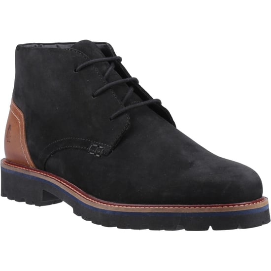 Hush Puppies Moore Nubuck Herren Schwarze Ankle Boots - Image 1